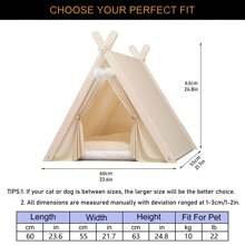 1 pièce Tente-lit de compagnie 4 saisons détachable et lavable pour chats et chiens, offrant un sommeil confortable