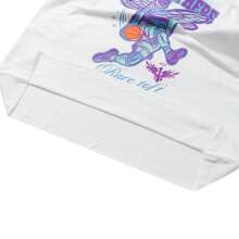 Puma MELO CHARLOTTE TEE White Short Sleeve Men's Basketball Tee, Casual Graphic Print Sportswear / Suggest Order A Size Smaller
