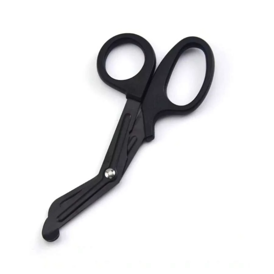 Tesoura Bandagem Tatica Aph Primeiros Socorros Resgate. - Preto - Visão 1
