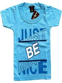 Printed Children's T-Shirt For Boys - Xanh và trắng - Xem 1
