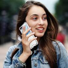 Funda de teléfono compatible con Samsung Galaxy Z Flip4/5/6, funda de teléfono Z Flip 4/5/6 transparente ultrafina a prueba de golpes con bisagra de TPU suave, funda protectora para Flip 4/5/6 - transparente - Ver 6