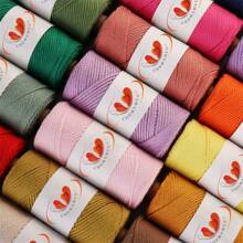 2mm Hollow  Yarn, Japanese Style Linen Round Rope For Crocheting & Weaving, Bag Making