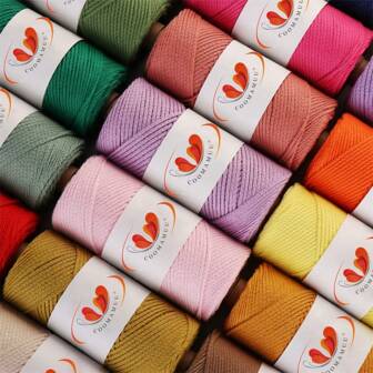 2 毫米空心纱，日式亚麻圆绳，用于钩编和编织，制袋