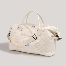 大容量轻便女士手提包，适合短途旅行和旅行衣物收纳袋旅行整理器行李收纳袋套装包装袋适用于邮轮假期海滩度假用品夏季女士旅行必需品女士手提箱内衣袋房间装饰 - 米色 - 查看 8