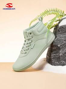 HOBIBEAR Women's Fashion Snow Boots, Thermal Lined Mid-Cut Minimalist Outdoor Sports Boots For Winter - Green - View 3