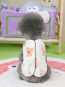 Autumn/Winter Pet Fleece Vest, Cute Dog/Cat Clothes Suitable For Small Dogs And Cats, Teddy, Pomeranian