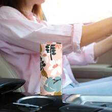 1pc Car Flower Tissue Cylinder Car Seat Round Tissue Box Exquisite And Compact Car Tissue Holder Easy To Use