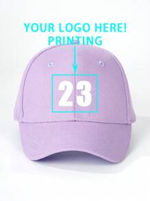 1pc Custom Printed Number Baseball Cap For Kids, Streetwear, Sunscreen, Casualback To School Winter Gift Ideas Boy Girl Valentine's Day