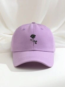 1 chiếc mũ bóng chày in hoa hồng, mũ chơi golf thoáng khí có thể điều chỉnh dành cho nữ, mũ chống nắng vành cong thời trang mùa hè cho cả nam và nữ ngày lễ tình nhân - in - Xem 22