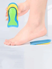 2pcs Heel Pain Relief Cushion Pad With Pu Gel Heel Cup For Anti-Spurs, Shock-Absorbing Insole For Sports Shoes