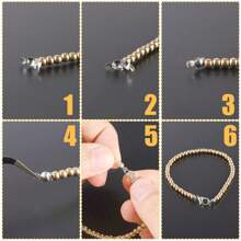 WGRXIRANYKM 96Pcs/Lot Stainless Steel Crimp Beads Cord Knot Covers End Cap Connector Clasps For DIY Bracelet Necklace Jewelry Making Supplies