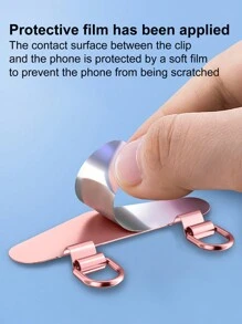 手机挂绳不锈钢夹双耳金属垫片挂绳固定细背带防丢结牢固连接件 - 彩色 - 查看 3