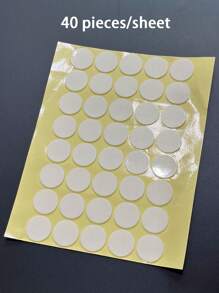 40pcs/Sheet 23mm/0.9inch Round Double-Sided Adhesive Tape For Car