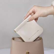 Toiletry Bag Pouch Personal Object Holder Women Men With Waterproof Magnetic Closure - Beige - View 7