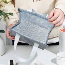 Hot And Cold Thermal Bag For Lunch Box For Travel - 灰色 - 查看 2