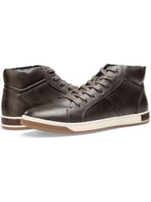 SHOESMALL Men's Casual Shoes Lightweight Boots Shoes High Top Fashion Sneakers Black Dress Sneakers Chukka Boots - A81Q10A-灰色 - 查看 6