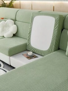1PC Jacquard Elastic Sofa Cushion Cover Santi-Dirty Modern Couch Cover Slipcovers Simple Style Sofas Set For Living Room Bedroom Outdoor Sofa Protective Cover L Shape Sofa Cover Combination Chaise Longue Sectional Couch Cover Cushion Covers Home Decoration Seats Sofa Universal All Seasons