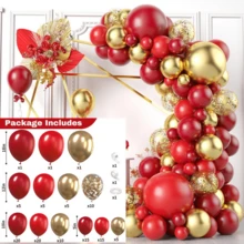 Bộ 116 bóng bay tiệc, Chuỗi bóng bay sinh nhật ngày lễ, Vòng hoa bóng bay, Trang trí tiệc cưới cắm trại sinh nhật - Nhiều màu - Xem 21