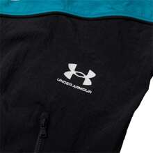 Under Armour 男友风男士时尚潮流编织夹克，舒适户外休闲外套 - 藍色/白色/黑色 - 查看 4