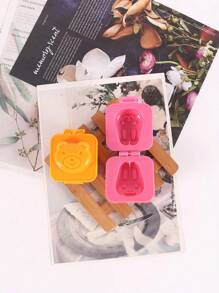 2pcs Cartoon Design Rice Ball Mold, Cute Small Egg Mold For Children - Multicolor - View 6