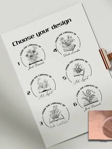 Máy dập nổi sách tùy chỉnh, Từ thư viện máy dập nổi sách, Máy dập nổi thư viện, Máy dập nổi sách cá nhân, Máy dập nổi sách tùy chỉnh với tên của bạn - Nhiều màu - Xem 3