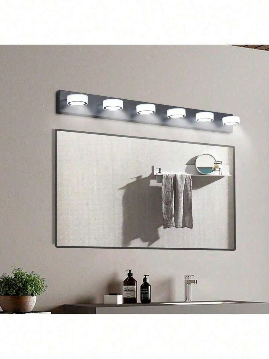 (Same As W1340110595/L2010) LED Modern Black 6Light Vanity Lights