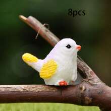 8pcs Phim hoạt hình dễ thương Chim Khu vườn cổ tích Ngon Phụ kiện Thu nhỏ Hình động vật Nhựa Thủ công mỹ nghệ Trang trí Đồ trang trí - Nhiều màu - Xem 17