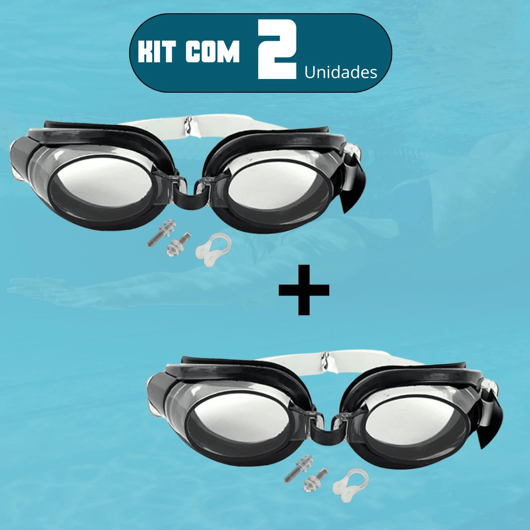 Oculos de Natação Piscina Praia Aulas de Natação Proteção Mergulho