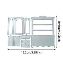 WUPARRSS 1 Piece Of New Cabinet Combination Decoration Creative Handmade DIY Metal Cutting Mold, High-Quality Carbon Steel Embossed Cutting Die Cardboard Production, Suitable For Scrapbooks, Album Frames, Cards, Envelopes, Invitations, Candle Light Boxes, Embossed Paper, Handmade Creative Production, Birthday Party Celebrations And Other Holiday Gifts Love Friendship Blessing Decoration Excellent Creative Design Cutting Mold - Silver - View 16