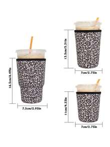 3 Packs Reusable Iced Coffee Sleeves - Insulator For Cold Beverages, Neoprene Cup Holder For /Dunkin Coffee
