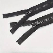 5 Pcs 8 #Resin Zipper Single Open Double Open Clothing Jacket Down Jacket Zipper Spot Black Multi-Size - 8# Resin Zipper - View 4