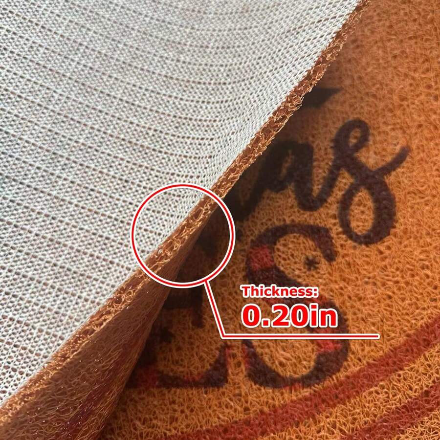 1pc Doormat, American Style Coir Fiber Entrance Door Mat, Anti