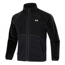 Under Armour Strickjacke für Herren im Boyfriend-Stil mit Stehkragen, lässig geschnittenes sportliches Top, thermisch gefütterte warme Outdoorbekleidung