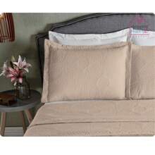 Kit With 2 Alice Quilted Protective Pillowcases - Khaki - View 2