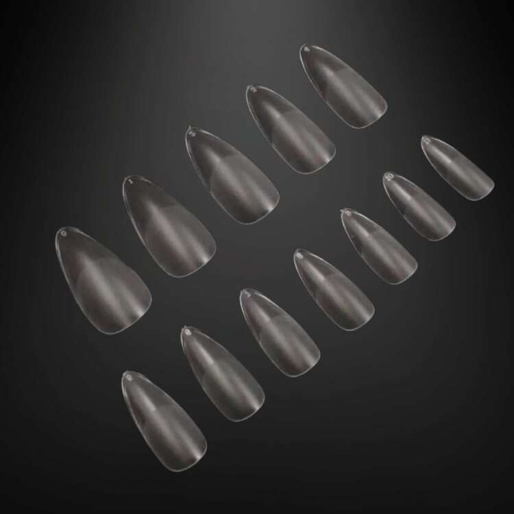 D&Z Soft Gel Almond Medium False Nails KIT W/ 500 Units. - transparente - Añade 2