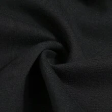 Under Armour UNDERARMOUR 男女通用黑色圆领羊毛运动衫，适合运动情侣，秋季 - 黑色 - 查看 4