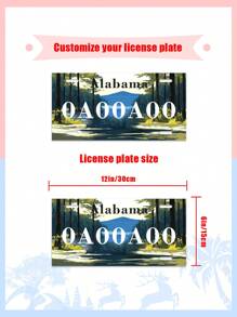 Personalized Car Tag License Plate, Checkered Name Car Tag, Front Car Tag, Custom License Plate, Personalized License Plate, Initial Car Tag Gifts Birthday Graduation