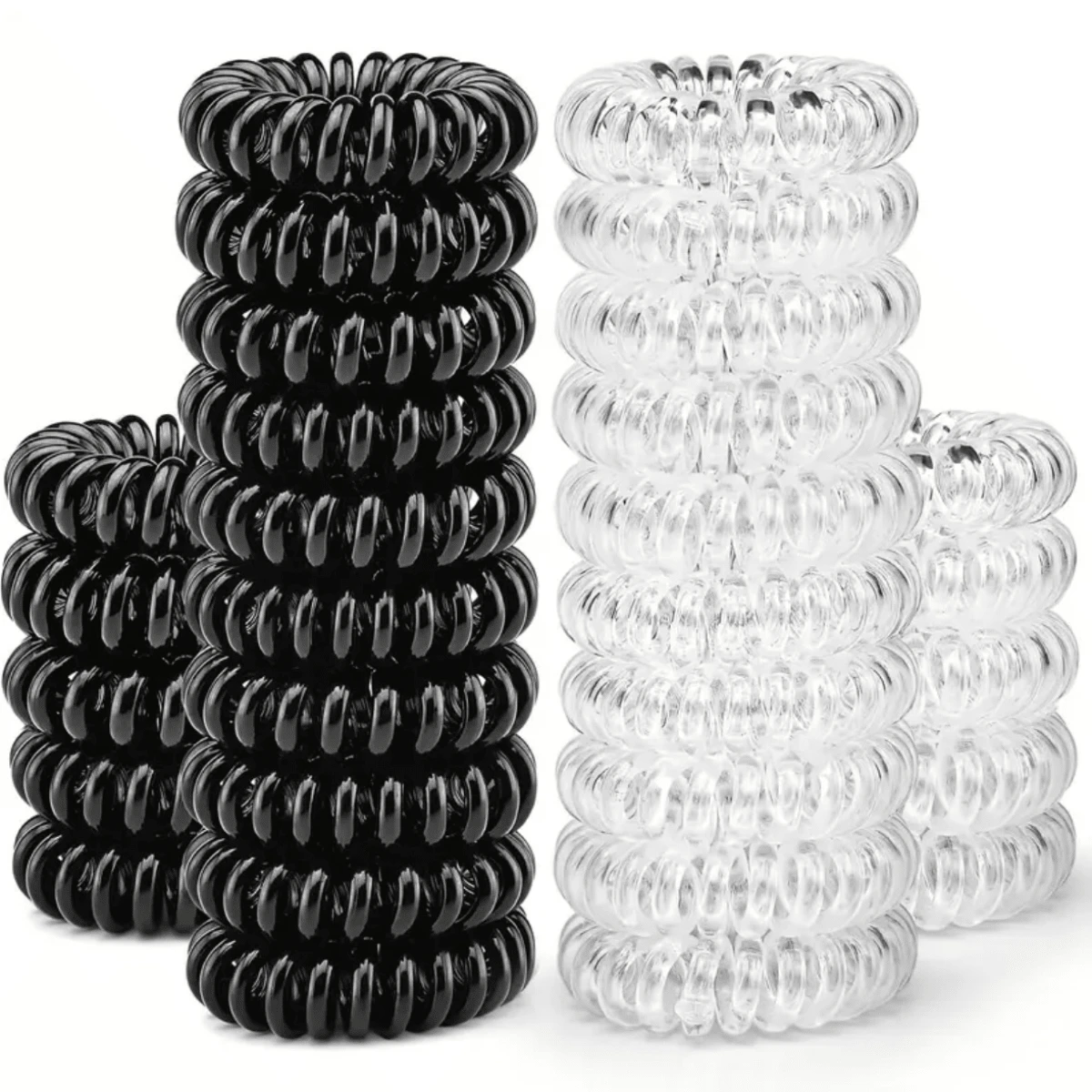 10/20 Pcs Spiral Hair Ties Spiral Hair Ties For Women Ponytail Holder Spiral Rubber Band For Hair Spring Rubber Band Ponytail Holders Hair Elastics Hair Rubber Bands Scrunchies Hair Rope Elastic Hair Tie