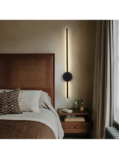 Nordic LED Wand Lamp Home Fixtures Remote Control Charging Bedside Minimalist Rechargeable Three s(Battery Capacity Claimed: 4000mAh) Of Verlichting Aluminium ation No Wiring Required Easy To Adjust Drilling Installation Living Room Kitchen Isl Bedroom view 3