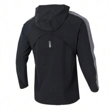Under Armour Men's Woven Hooded Jacket UA OUTRUN THE STORM JACKET, Breathable Outdoor Casual Wear Top, Daily Outerwear, 1377486 - Black - View 3
