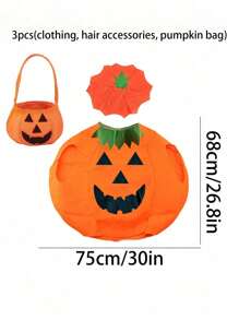 圣诞服装南瓜服装南瓜帽套装展示节日道具，圣诞服装，节日装扮道具舞会万圣节 - 彩色 - 查看 10