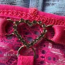 Kit 10 Sexy Thong Panties With Rhinestone Heart Pendant Sensual Adjustment Thong - 彩色 - 查看 2