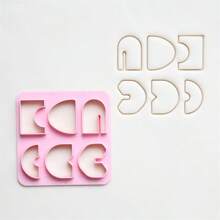 Geometric Hollow Earring DIY Mold, Soft Clay Earring Mold, Personalized Earring Gift