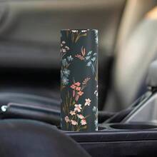 1pc Car Flower Tissue Cylinder Car Seat Round Tissue Box Exquisite And Compact Car Tissue Holder Easy To Use