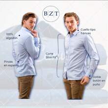 Camisas Cuadros- Bazzotto - Gris - Ver 4