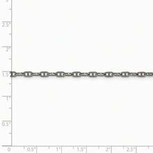 The Black Bow 2.75mm Stainless Steel Boat Chain Necklace