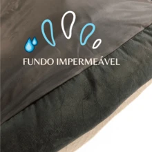 KARPPOVET Luxury Pet Dog Bed In Brown And Gray Suede, Comfort And Elegance For Your Pet, Luxurious Design, Durability, Easy To Wash, Superior Comfort - Rỉ Nâu - Xem 4