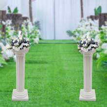 Wedding Roman Column, Wedding Landscaping Roman Pillar, Event Decorative Column Party Favors Room Decor Bride - White - View 3