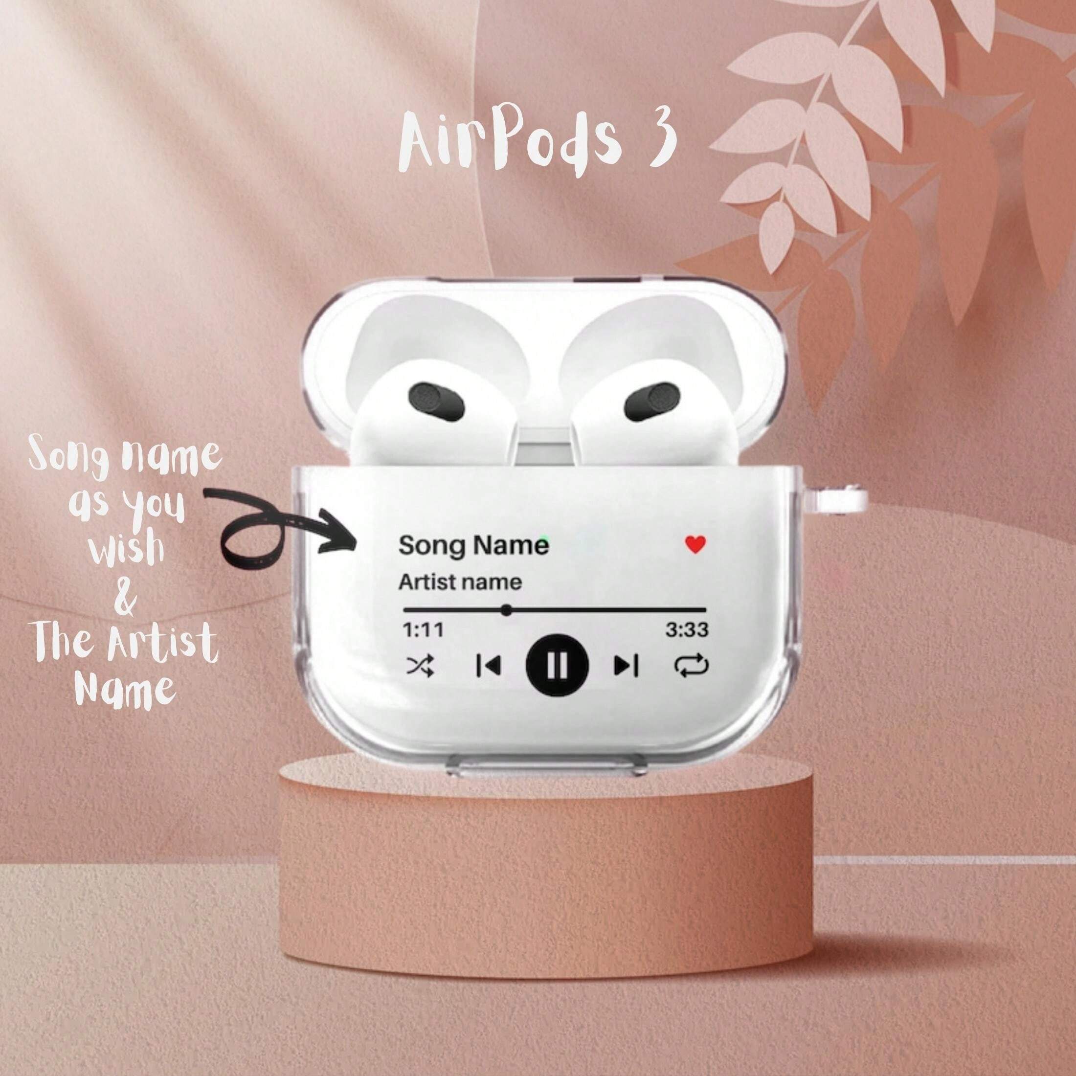 Custom Music Plaque AirPods Case Album Cover Compatible With Airpods 1