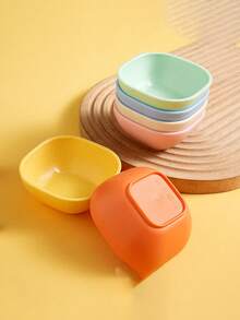 3件套方形碗套装商用火锅调料盘烧烤蘸酱盘小吃甜品盛菜碗餐厅用餐用圣诞礼物 - 彩色 - 查看 3